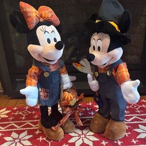 Mickey & Minnie Plush Statues